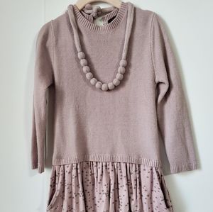 Imoga Girls dress Size 4T with necklace